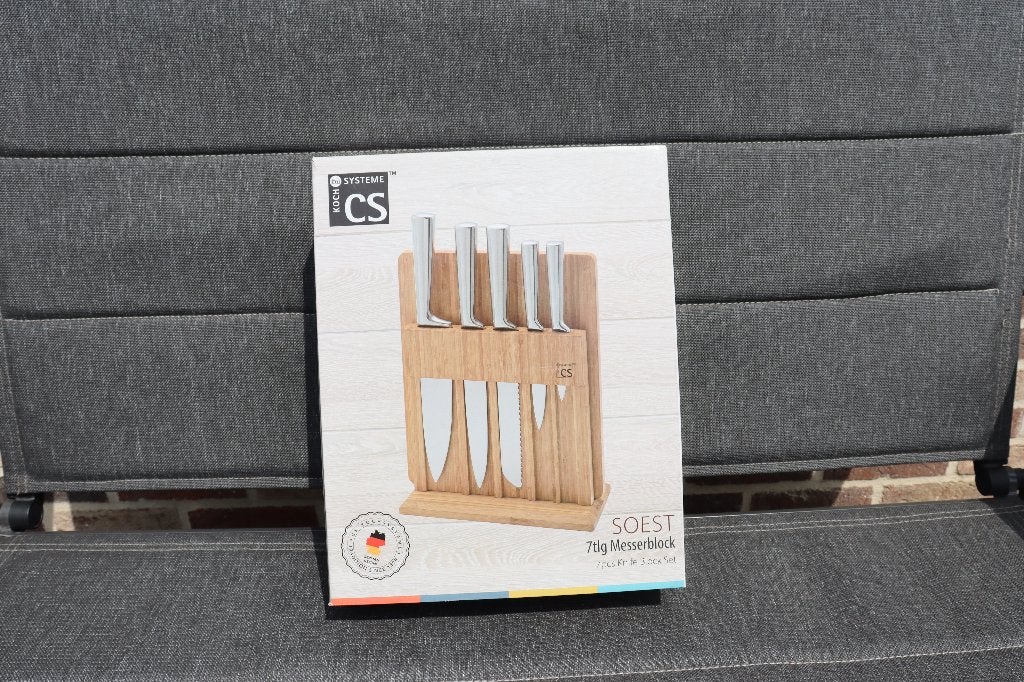 CS Kochsysteme | Messenblok SOEST | 7-delig, Enlèvement ou Envoi, Neuf, Set de couverts, Set de couteaux