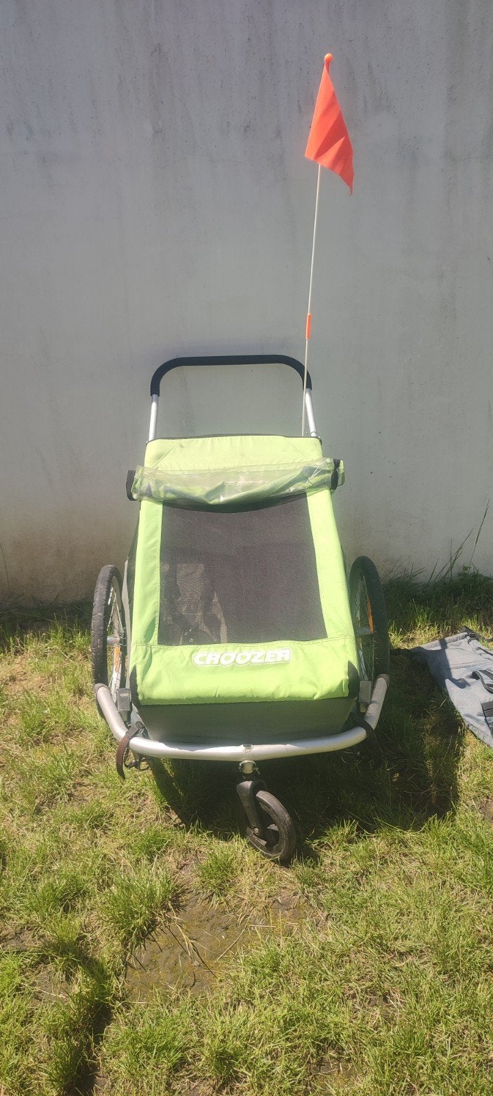 Croozer kids voor 2 kinderen met hangmat, Gebruikt, Opvouwbaar, Croozer, Ophalen of Verzenden