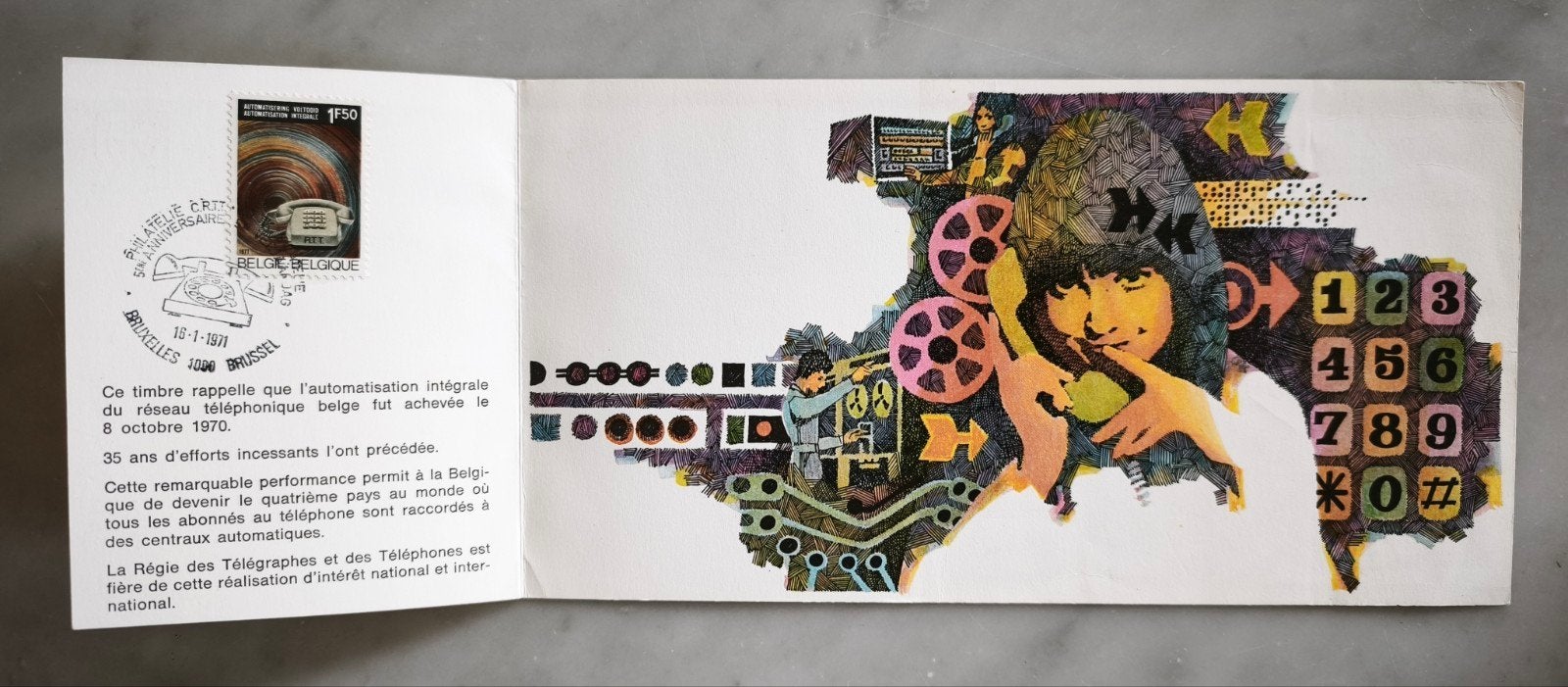 First Day Cover 1971, Enlèvement, Timbre-poste, Oblitéré, Art