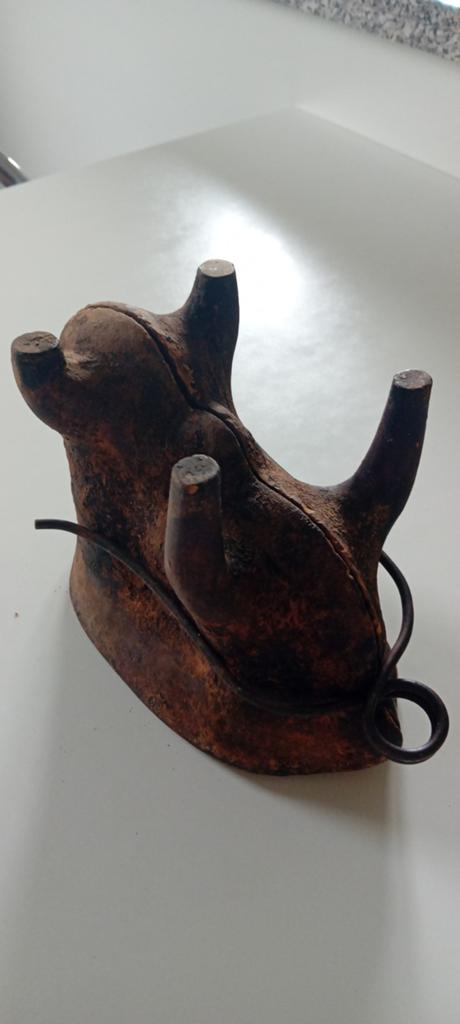 Antieke aardewerken chocolade vorm, Antiek en Kunst, Ophalen of Verzenden