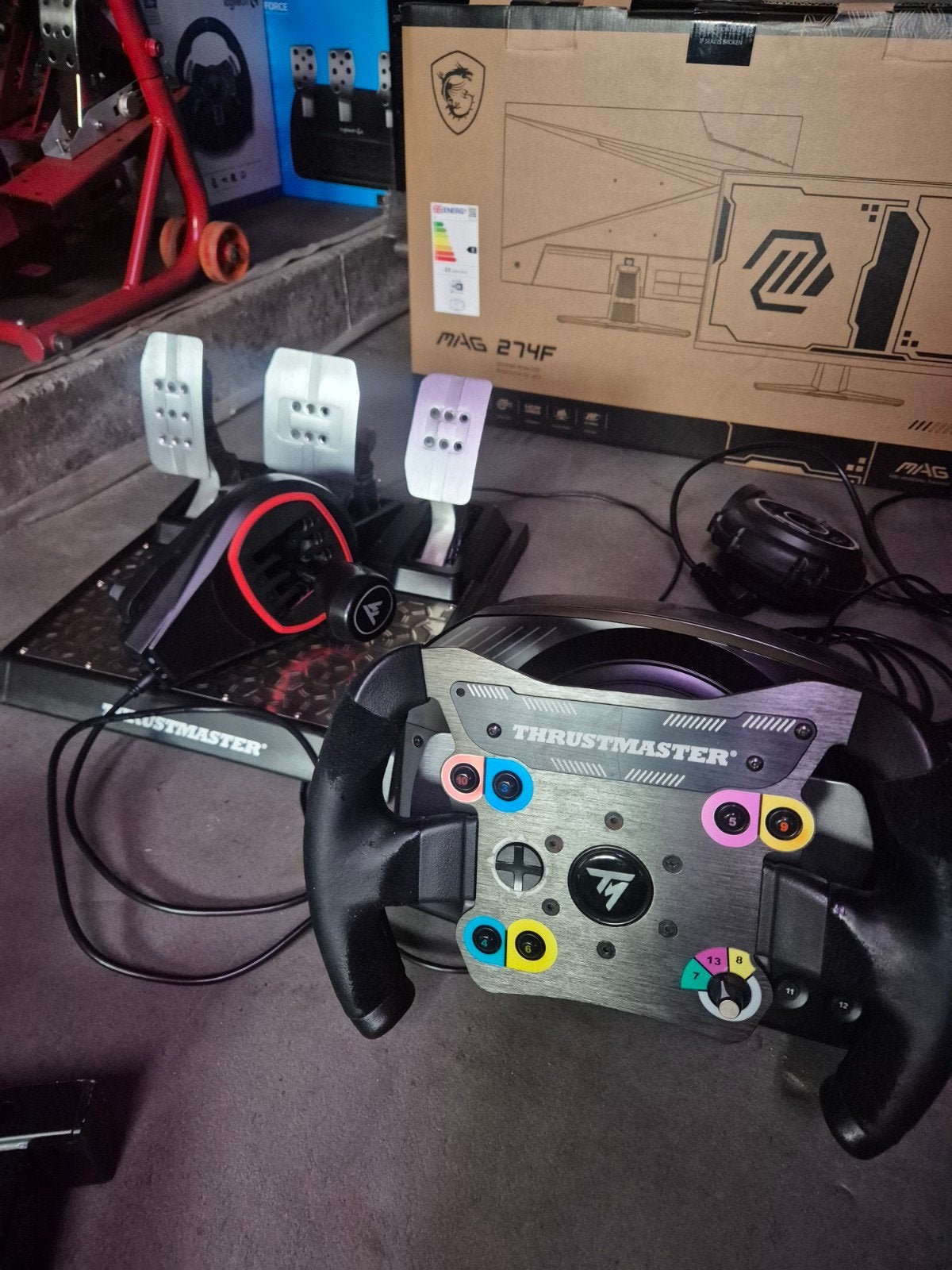 thrustmaster ts pc setup, Games en Spelcomputers, Ophalen, Gebruikt, Simulatie