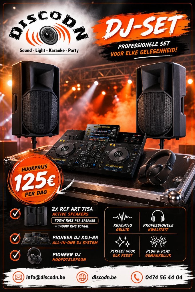 Verhuur pro DJ-set, Enlèvement, Comme neuf, DJ-Set, Pioneer
