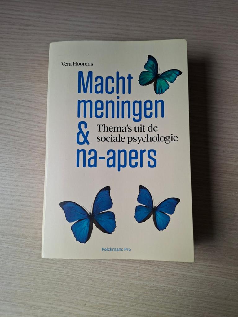 Vera Hoorens - Macht, meningen en na-apers, Ophalen of Verzenden, Sociale psychologie, Vera Hoorens