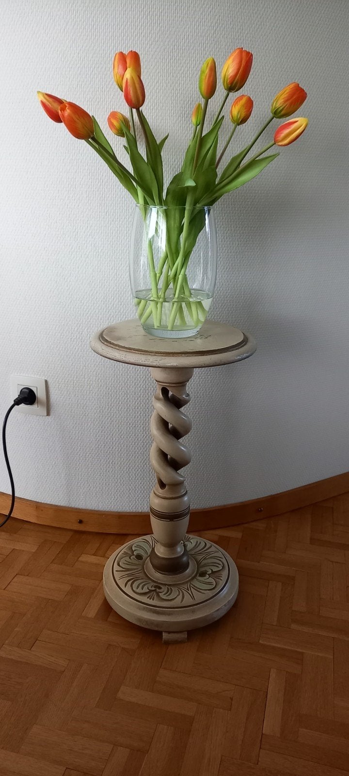 Houten planten tafeltje., Ophalen, Gebruikt