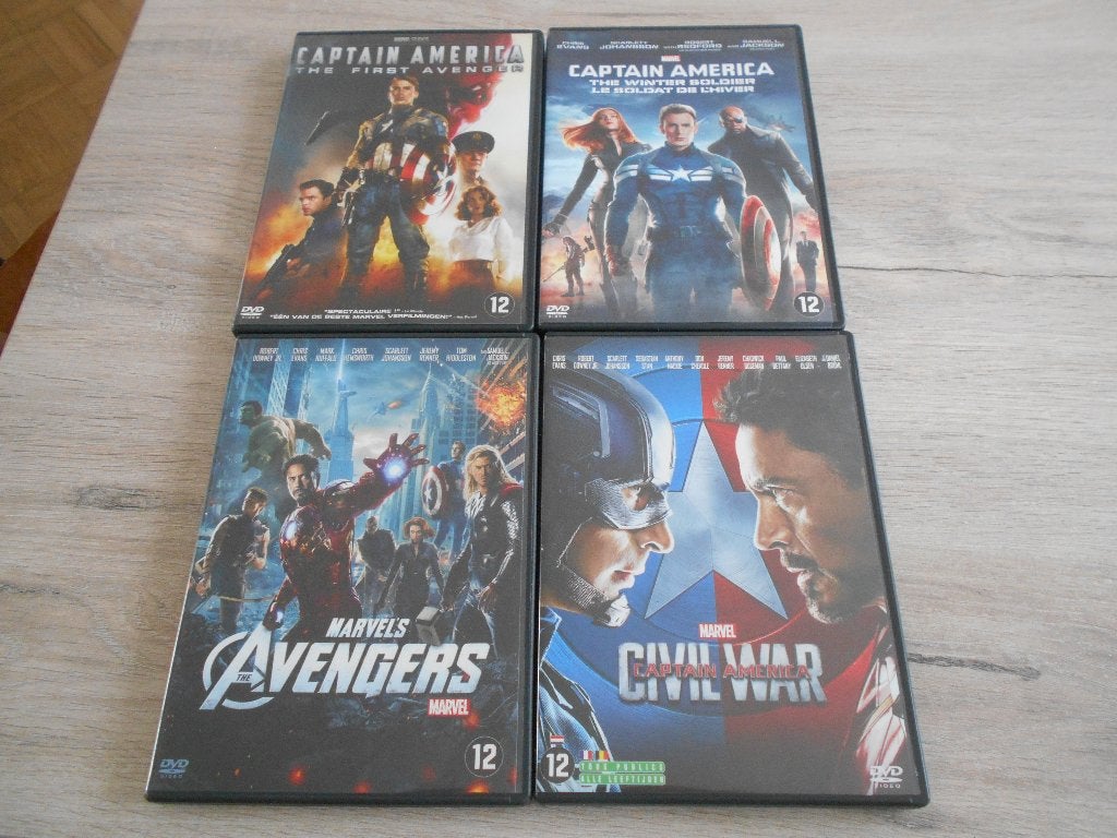 4 dvd captain america, Ophalen of Verzenden, Zo goed als nieuw