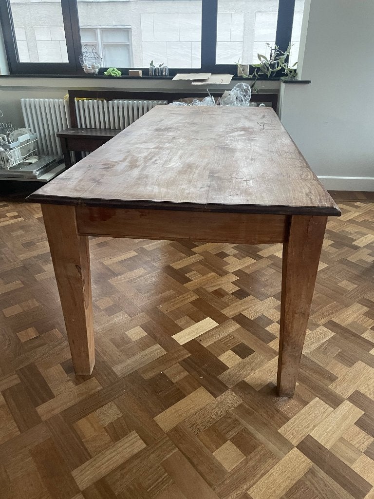 Antieke eiken kloostertafel / monnikentafel 8-10 personen, Ophalen