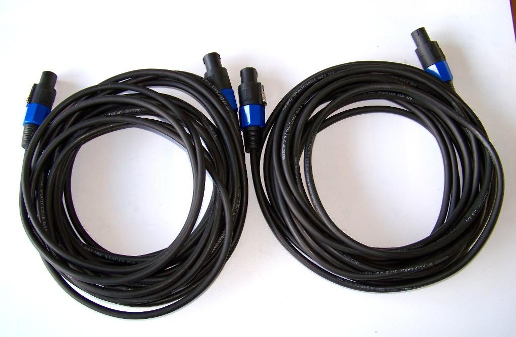 Luidsprekersnoeren 2x5 meter - 2x2,5mm, Musique & Instruments, Câbles & Prises, Neuf, Haut-parleur ou Amplificateur, Enlèvement ou Envoi