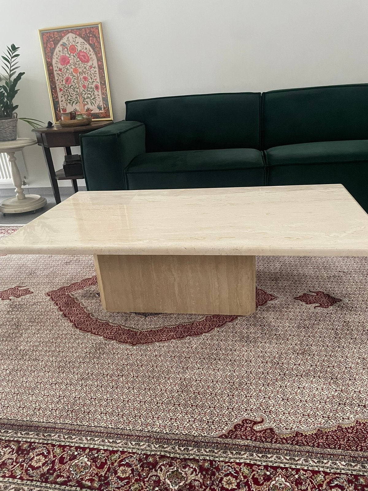 Travertin salontafel, Ophalen, Zo goed als nieuw