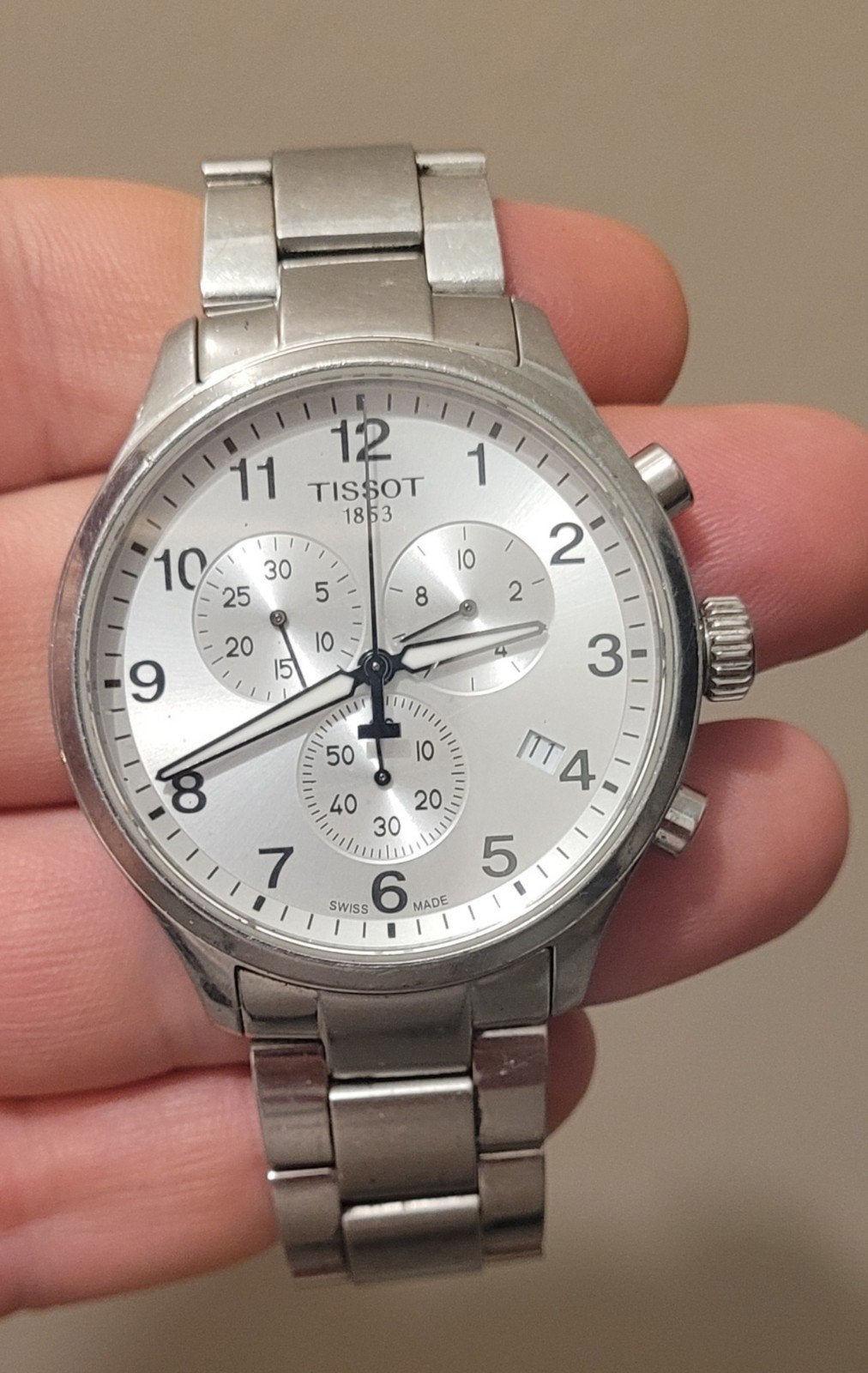 Tissot Chrono XL Classic, Enlèvement