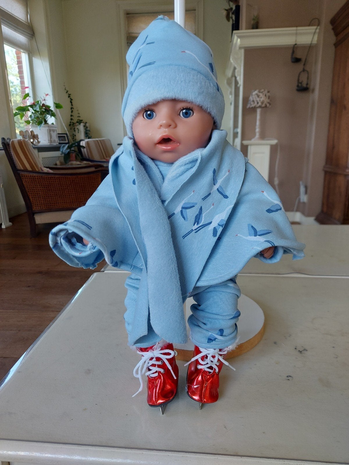 5 delig schaatser set baby born pop 43cm nieuw, Ophalen of Verzenden, Nieuw, Babypop