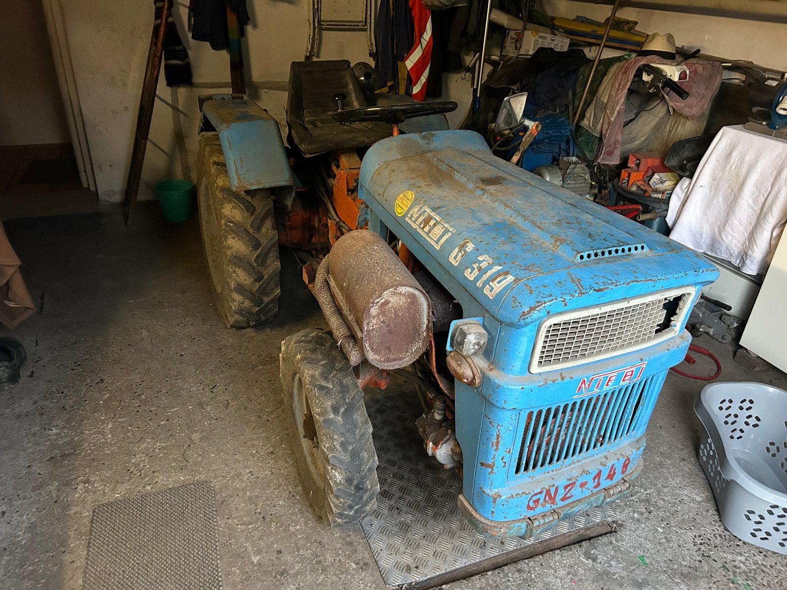 Kleine tractor nibbi g 319, Doe-het-zelf en Bouw, Ophalen, Gebruikt, Dieselmotor