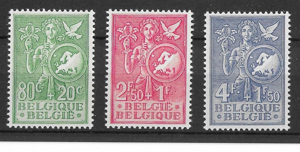 Timbres de Belgique - 127/129, Envoi, Neuf