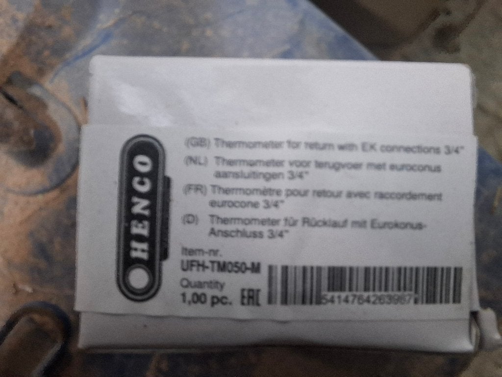 Henco thermometer UFH-TM050-M, Doe-het-zelf en Bouw, Ophalen of Verzenden, Nieuw, Overige typen