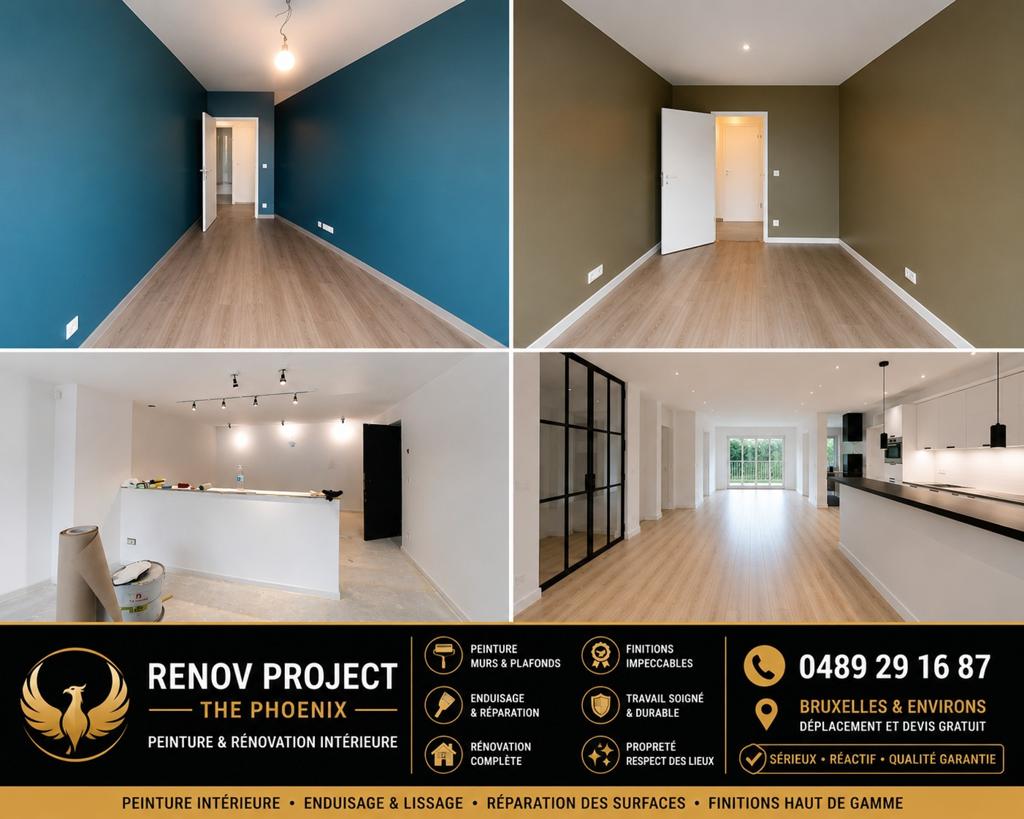 Travaux peinture intérieure – rénovation murs et plafonds, Immo, Appartementen en Studio's te huur