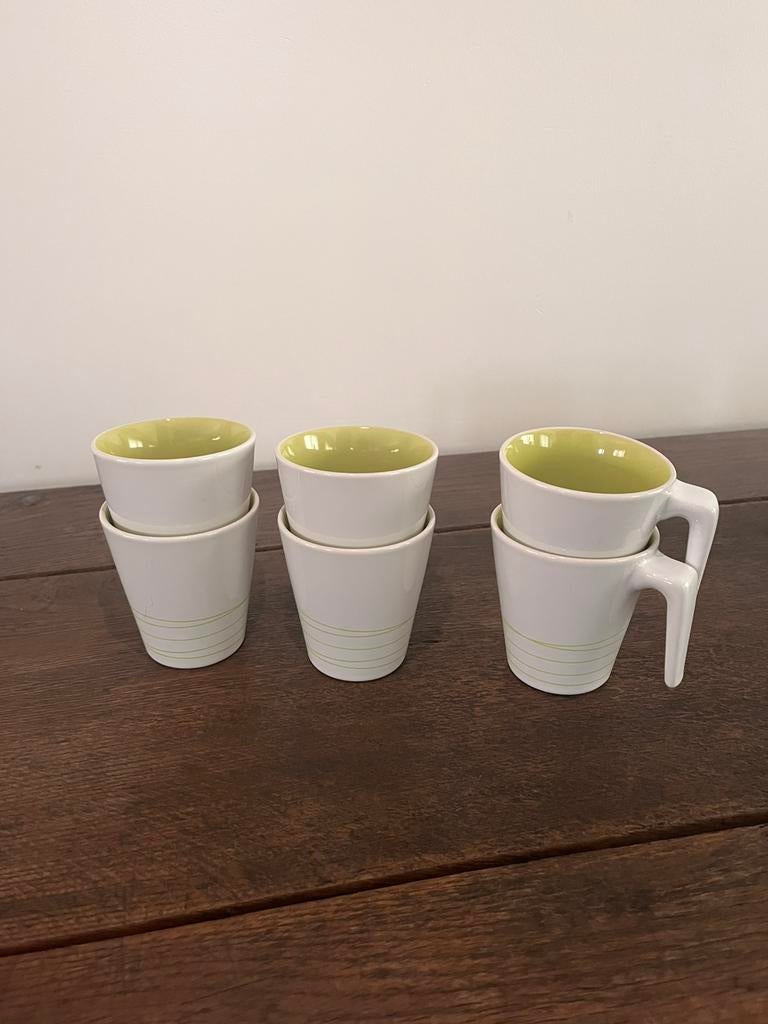 6 tassen met oor ikea, Ophalen, Zo goed als nieuw, Effen, Kop(pen) en/of Schotel(s)