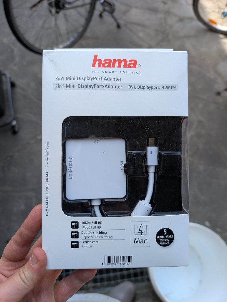 Hama 3in1 DisplayPort adapter (DVI, HDMI), Ophalen of Verzenden, Nieuw