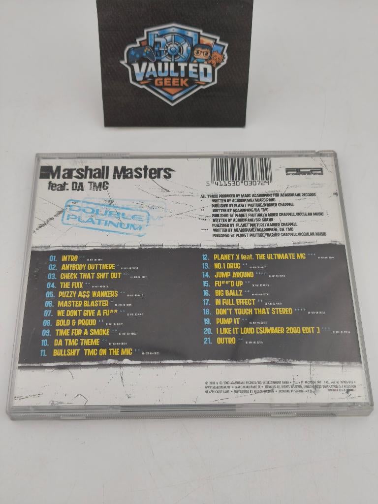 Marshall Masters feat. Da TMC Double Platinum CD, Enlèvement ou Envoi, Comme neuf, Autres genres