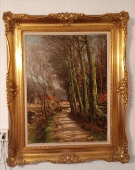 Lot  8 tableaux artist belge Louis Garot (1885-1936), Antiquités & Art, Enlèvement ou Envoi