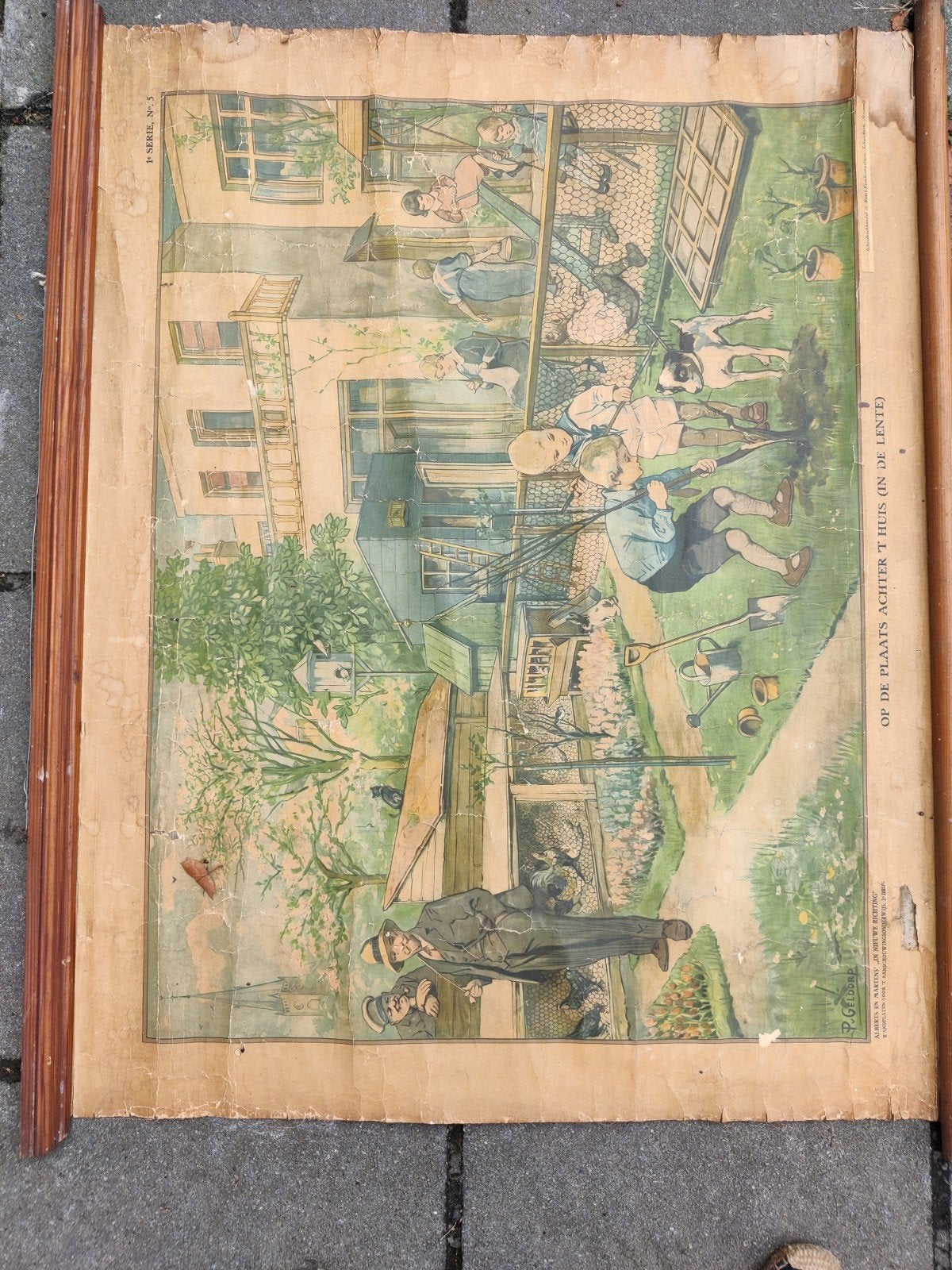 ancienne carte scolaire vers 1910., Envoi