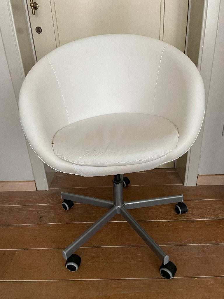 Bureaustoel, Ysane, kleur wit, Ikea, Ophalen, Zo goed als nieuw, Wit, Bureaustoel