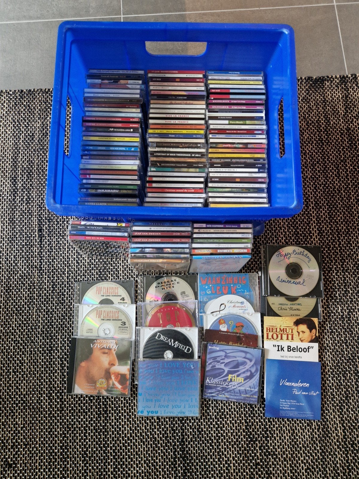 Lot de 125 CD dans Curverbox - de nombreux genres, Enlèvement ou Envoi, Utilisé, Album