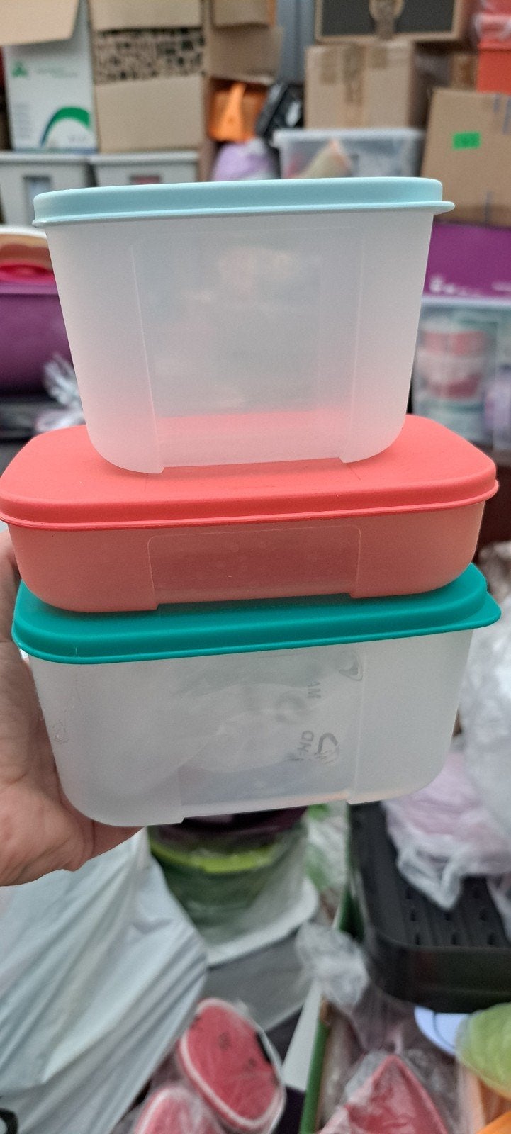 Nieuwe frisdozen set van tupperware, Huis en Inrichting, Ophalen of Verzenden, Nieuw