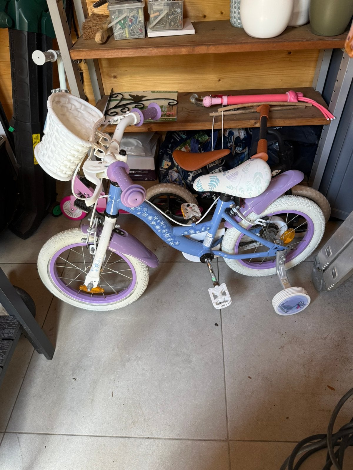 Disney frozen kinderfiets meisjes - 14 inch - inclusief helm, Fietsen en Brommers, Ophalen, Nieuw