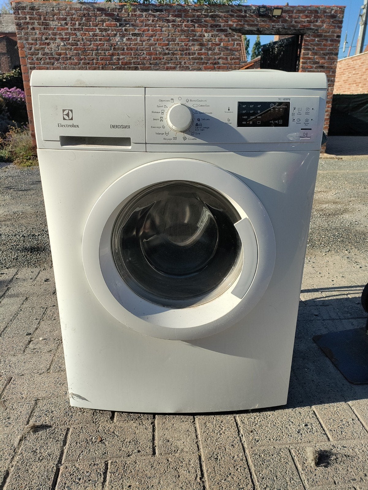 wasmachine Electrolux 7kg, Electroménager, 1200 à 1600 tours, 6 à 8 kg, 85 à 90 cm, Chargeur frontal