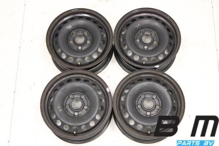 Org 15 inch stalen velgen VW Golf 6 / Touran 1K0601027C, Auto-onderdelen, Gebruikt, Velg(en)
