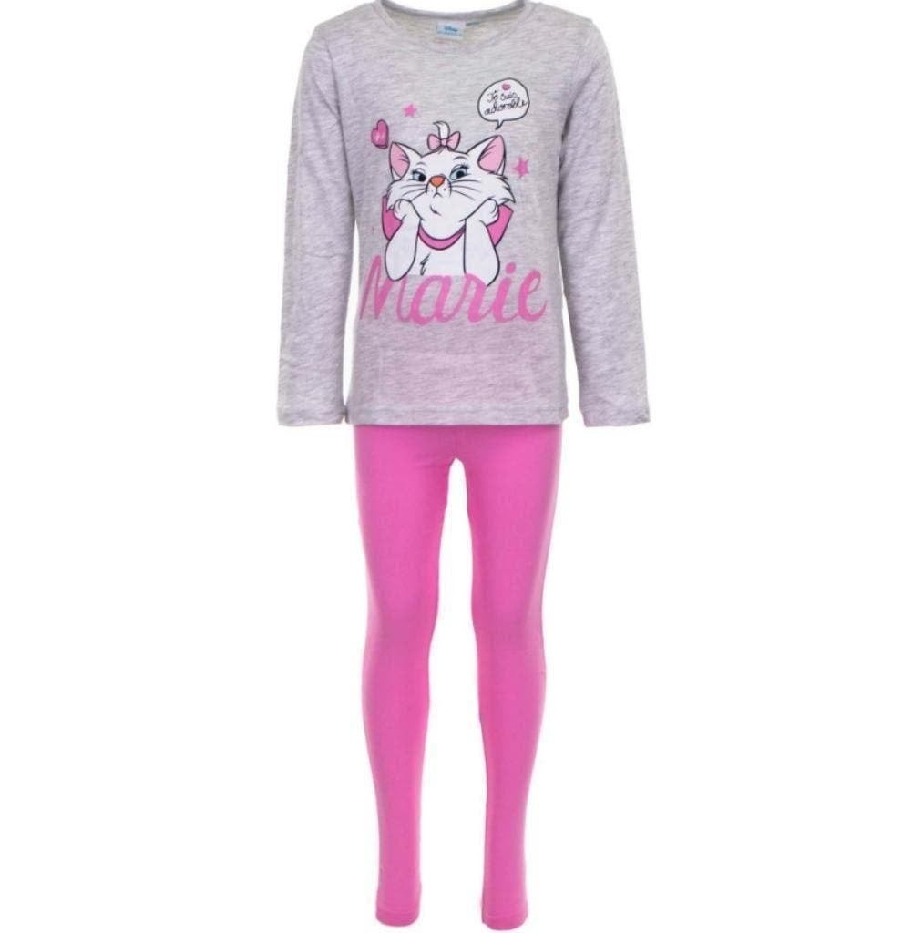 Marie Cat Pyjama Disney G/R - Maat 92 - 98/104 - 110/116, Disney, Nacht- of Onderkleding, Meisje, Nieuw