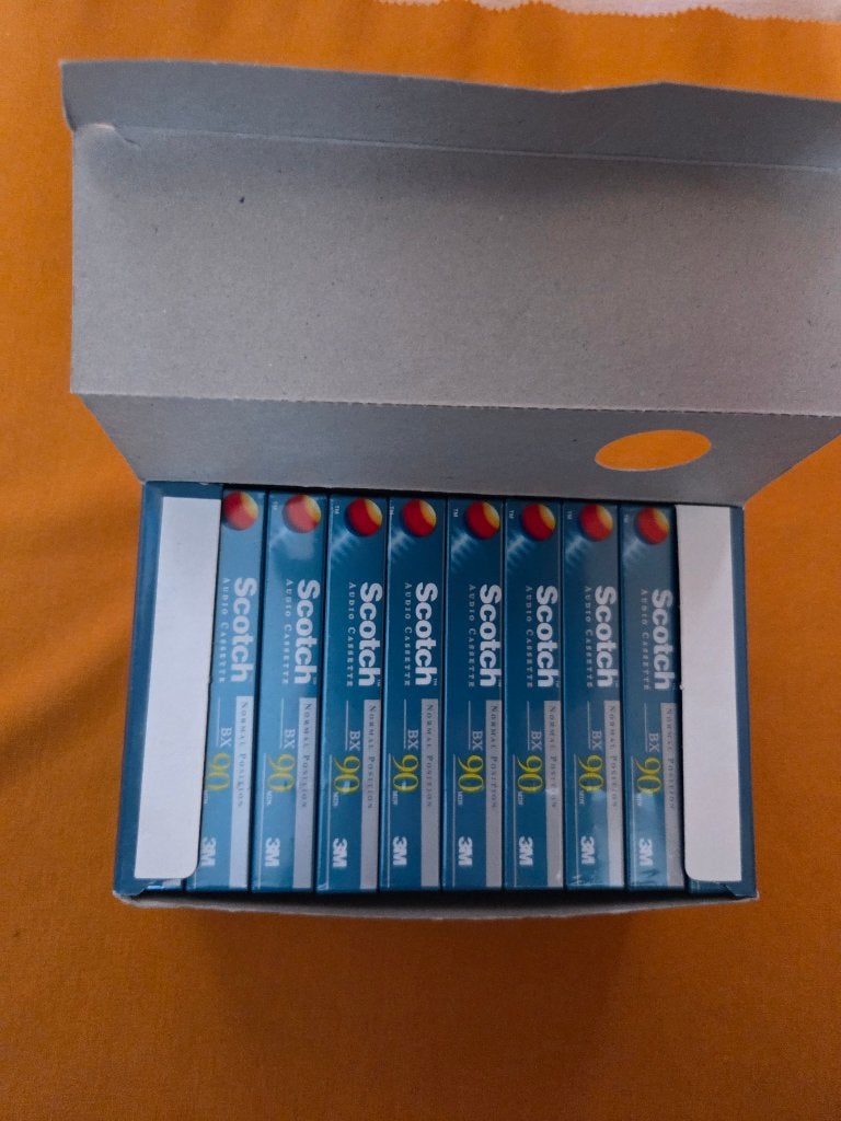 Cassettes/lot 10x scotch bx 90, CD & DVD, Enlèvement ou Envoi, Autres genres, Neuf, dans son emballage, Vierge