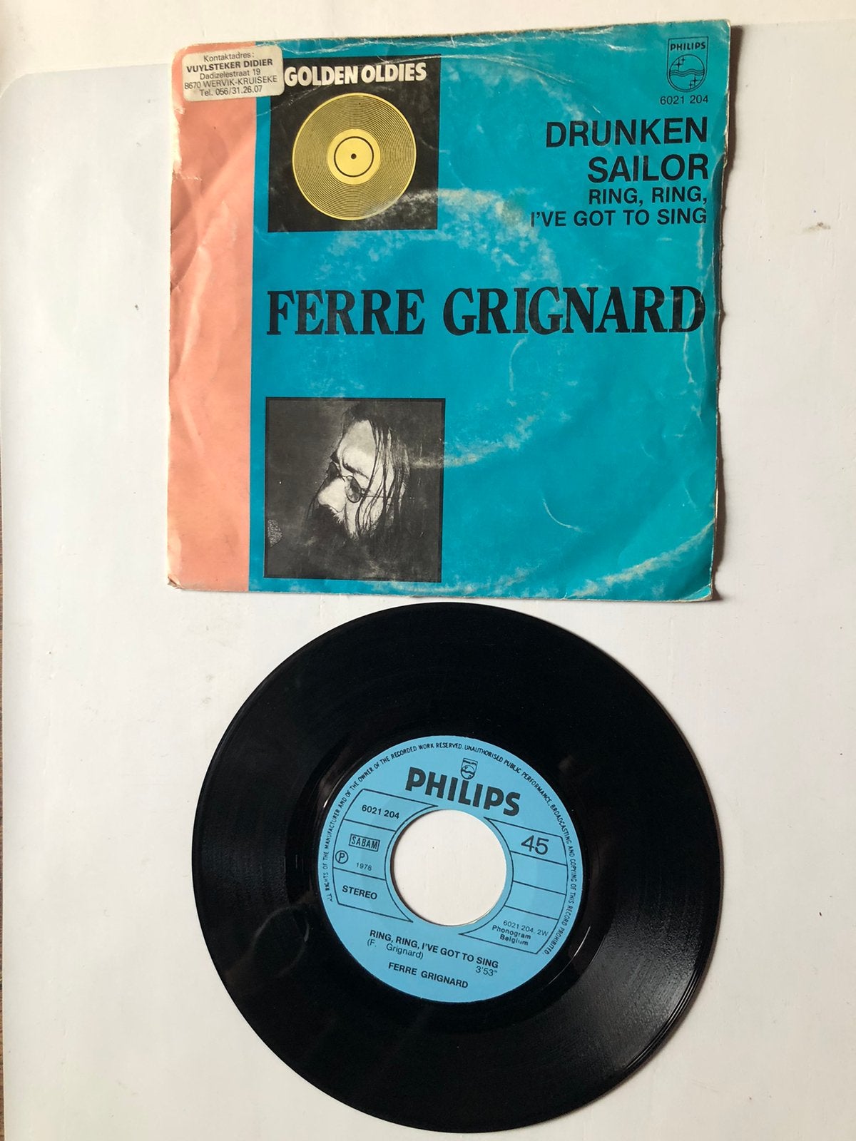 Ferre Grigard: drunken sailor ( belpop), Verzenden, Gebruikt