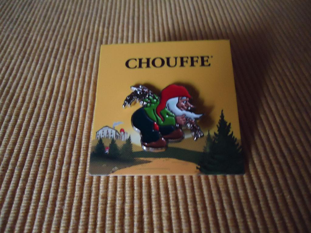 Br. Achouffe : Chouffe pin, Enlèvement ou Envoi, Neuf, Panneau, Plaque ou Plaquette publicitaire, Duvel