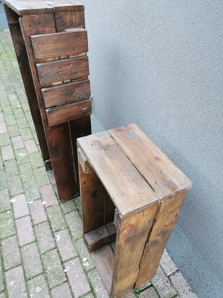 2 (muur)kastjes met wijnglazenhouders, Huis en Inrichting, Ophalen, Zo goed als nieuw, Minder dan 100 cm, 25 tot 50 cm