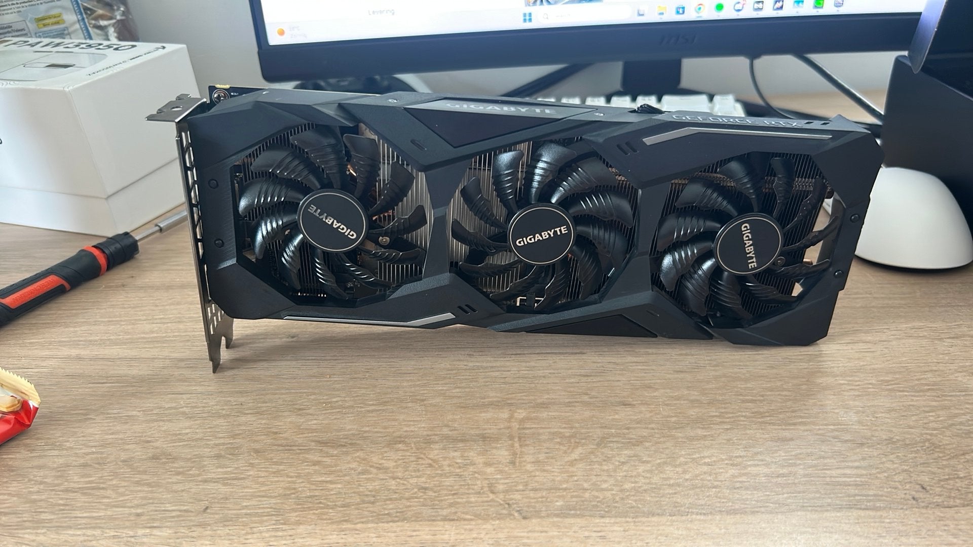 Gigabyte Nvidia Geforce RTX 2070 Gaming OC 8GB, Computers en Software, Videokaarten, Ophalen, PCI-Express 3, Gebruikt, GDDR6