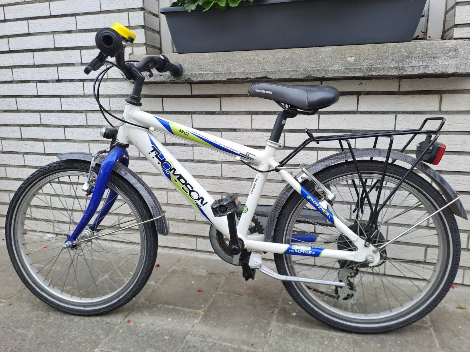 Jongensfiets Thompson 20 inch, Ophalen, Gebruikt, Velgrem, Versnellingen