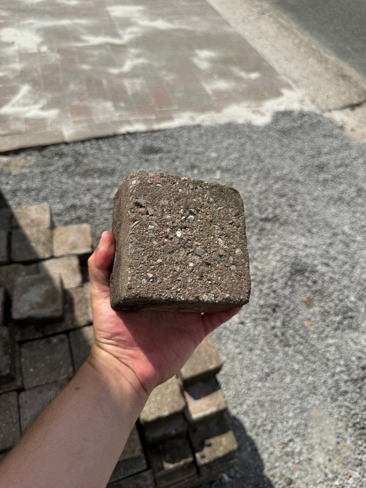 Oude getrommelde betonklinkers te koop, Ophalen, Gebruikt, Klinkers, 10 m² of meer