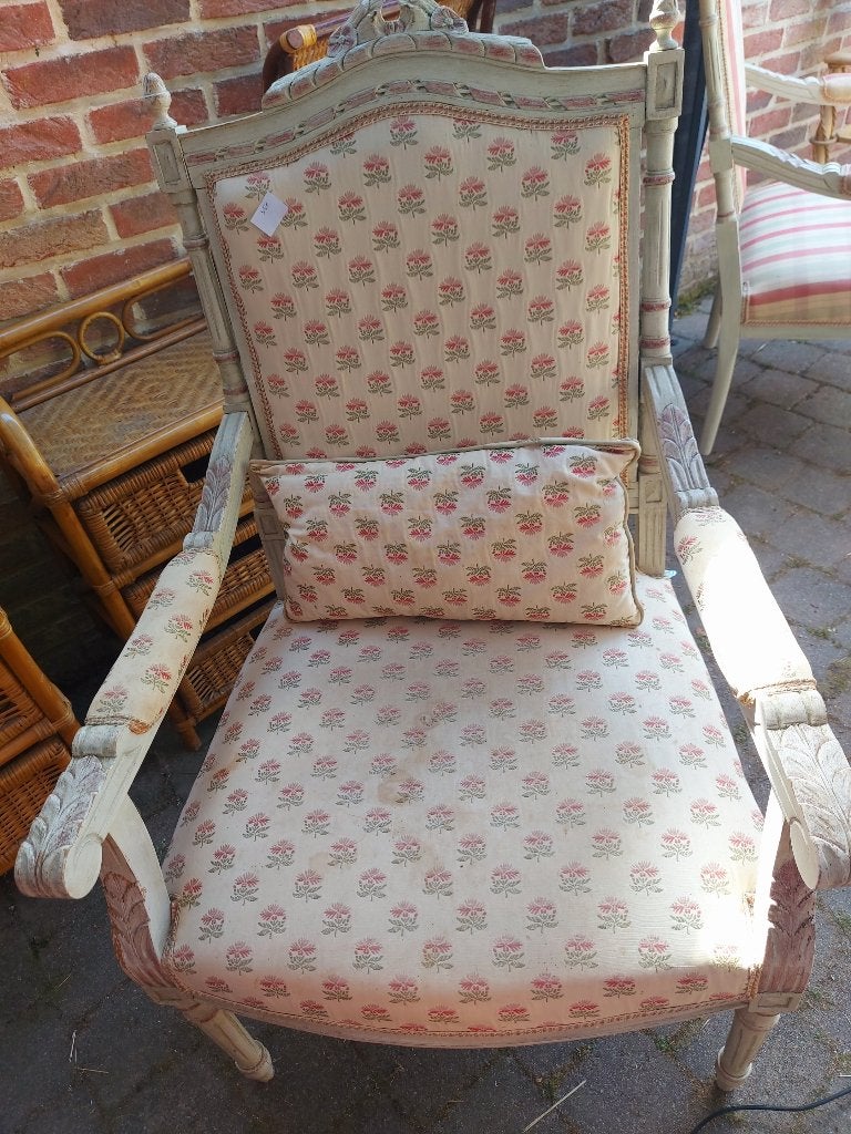 2 fauteuils Bergères, Enlèvement, Utilisé, Tissus