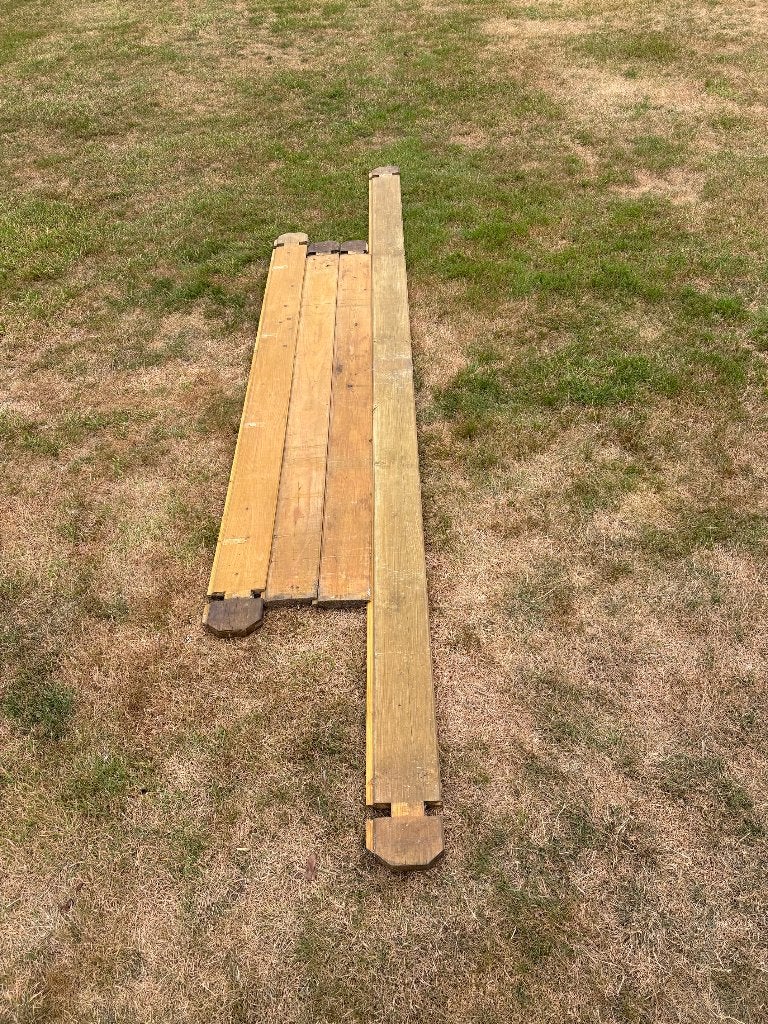 houten planken tand en groef, Doe-het-zelf en Bouw, Hout en Planken, Ophalen, Gebruikt, 25 tot 50 mm, Grenen