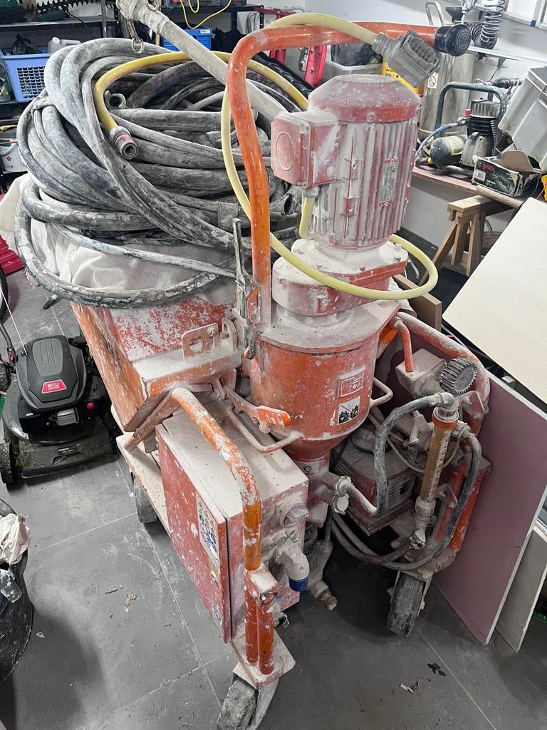 Machine à projeter pft g54e + groupe électrogène, Doe-het-zelf en Bouw, Ophalen, Gebruikt