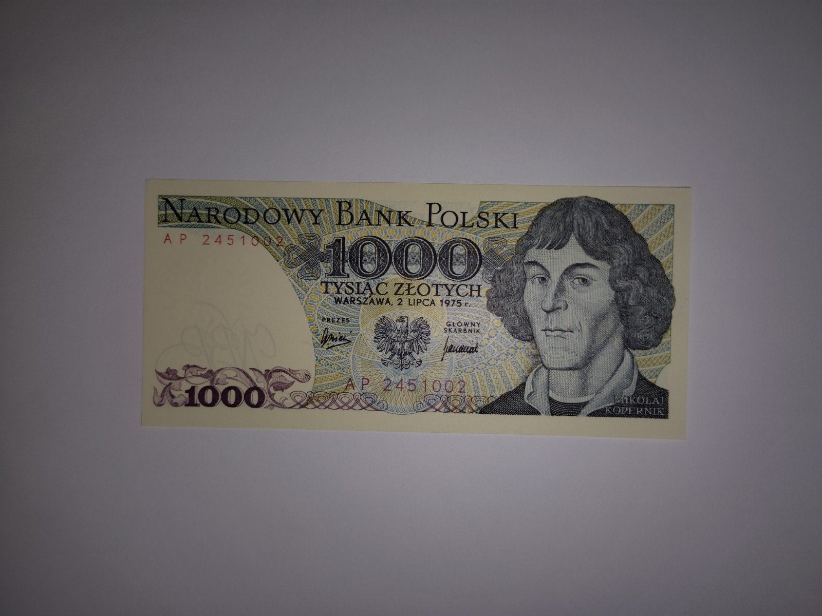 Polen 1000 zlotych UNC, Postzegels en Munten, Verzenden, Polen, Los biljet