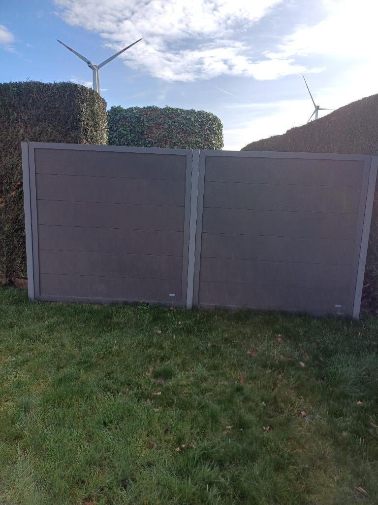 Tuinscherm Elephant antraciet, Jardin & Terrasse, Neuf, 150 à 200 cm, Composite, 150 à 200 cm