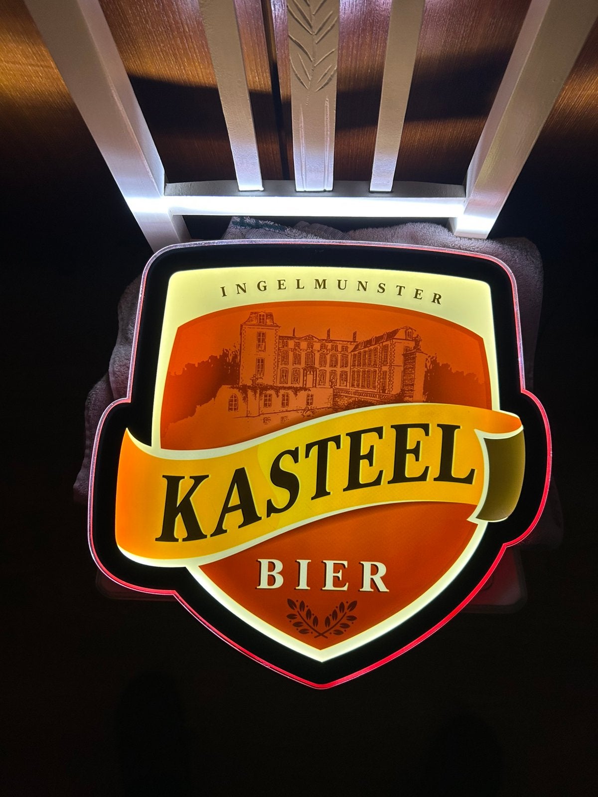 Kasteelbier ( Lichtreclame ), Verzamelen, Ophalen of Verzenden, Zo goed als nieuw