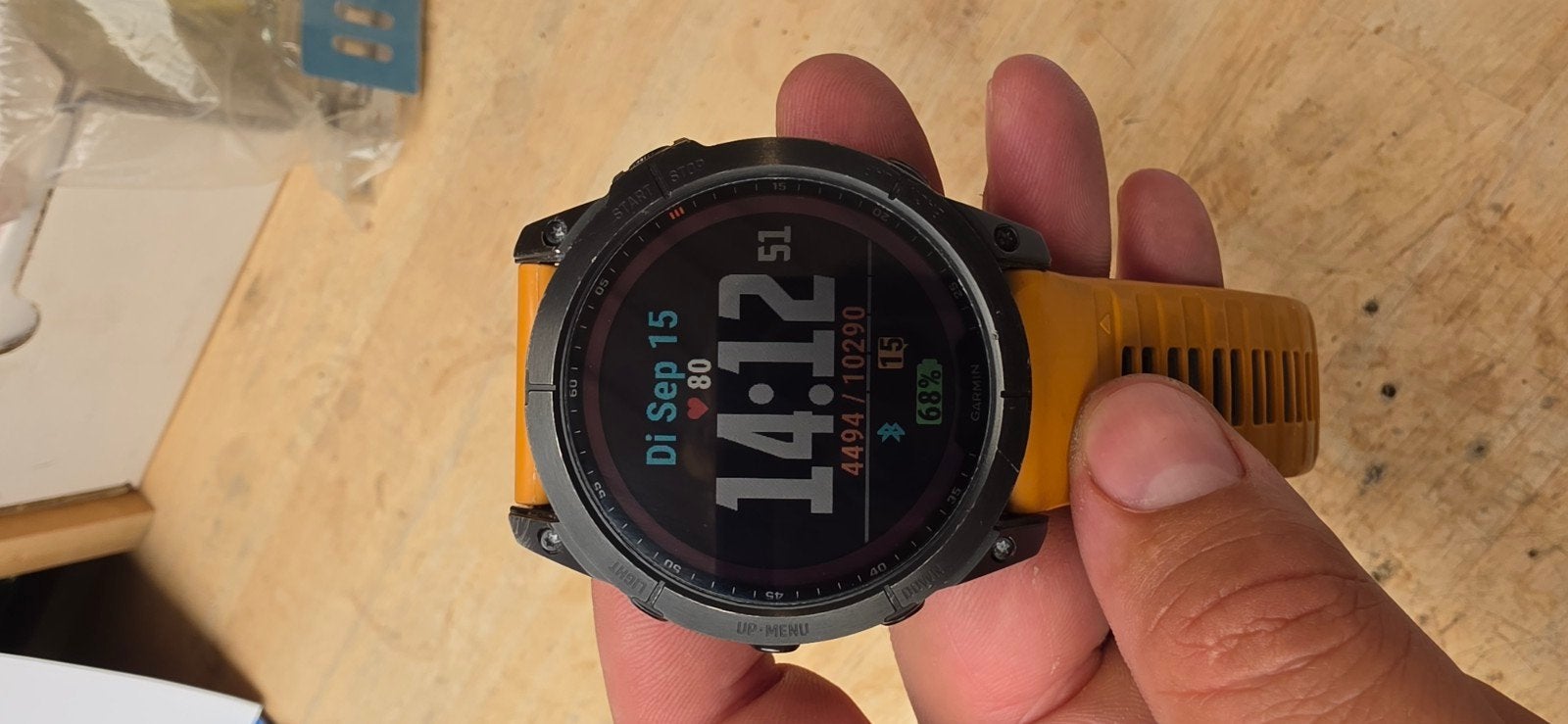 Garmin Fenix 7X Sapphire solar, Ophalen, Gebruikt, Oranje, Garmin Fenix 7x pro Sapphire solar