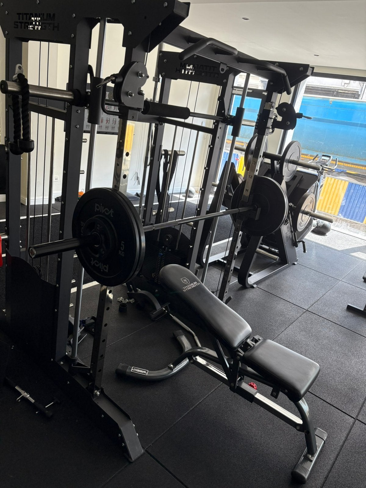 Krachtstation + Legpress TE KOOP!, Sport en Fitness, Ophalen, Zo goed als nieuw