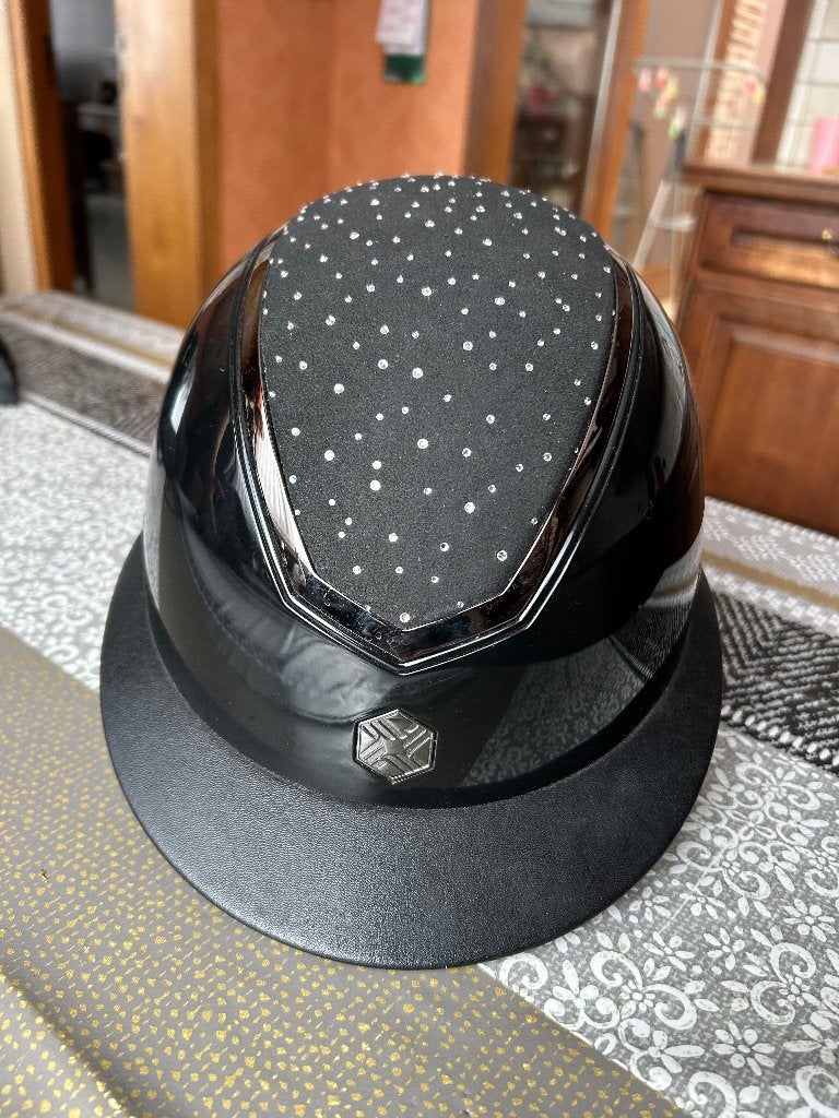 Cap Charles Owen zwart, Dieren en Toebehoren, Ophalen, Dames, Overige merken, Rijhelm/cap