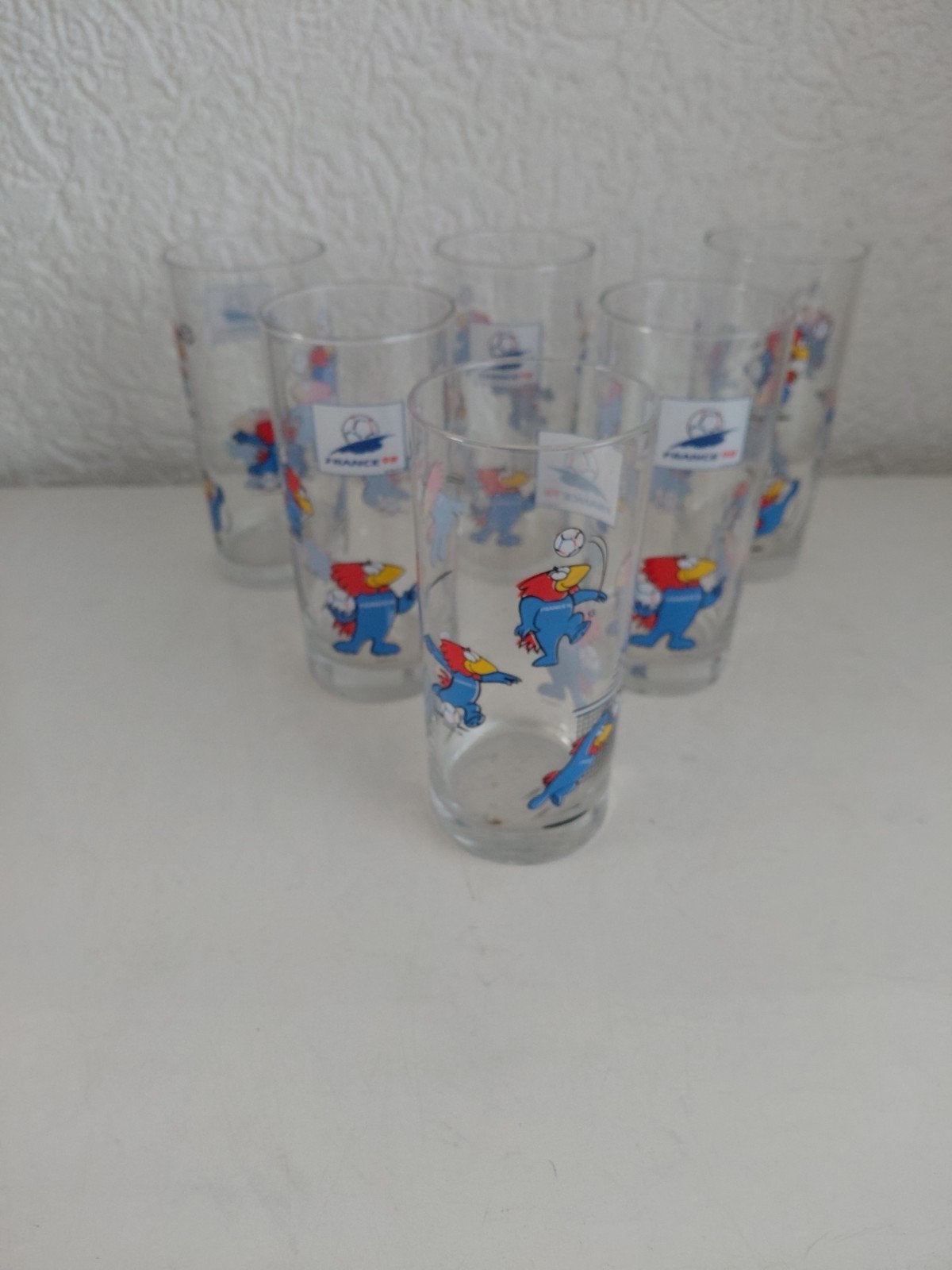 6 glazen wk 98, Verzamelen, Sportartikelen en Voetbal, Ophalen of Verzenden