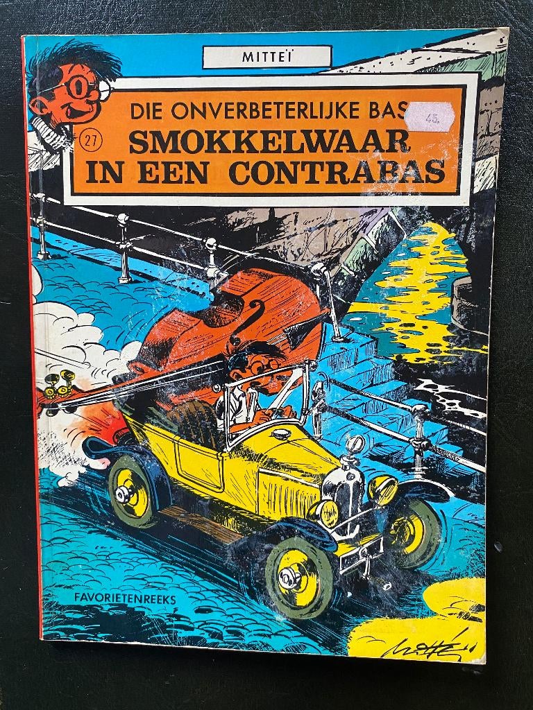 FAVORIETENREEKS - Bas - Smokkelwaar in een contrabas, Gelezen, Eén stripboek, Mittei, Ophalen of Verzenden