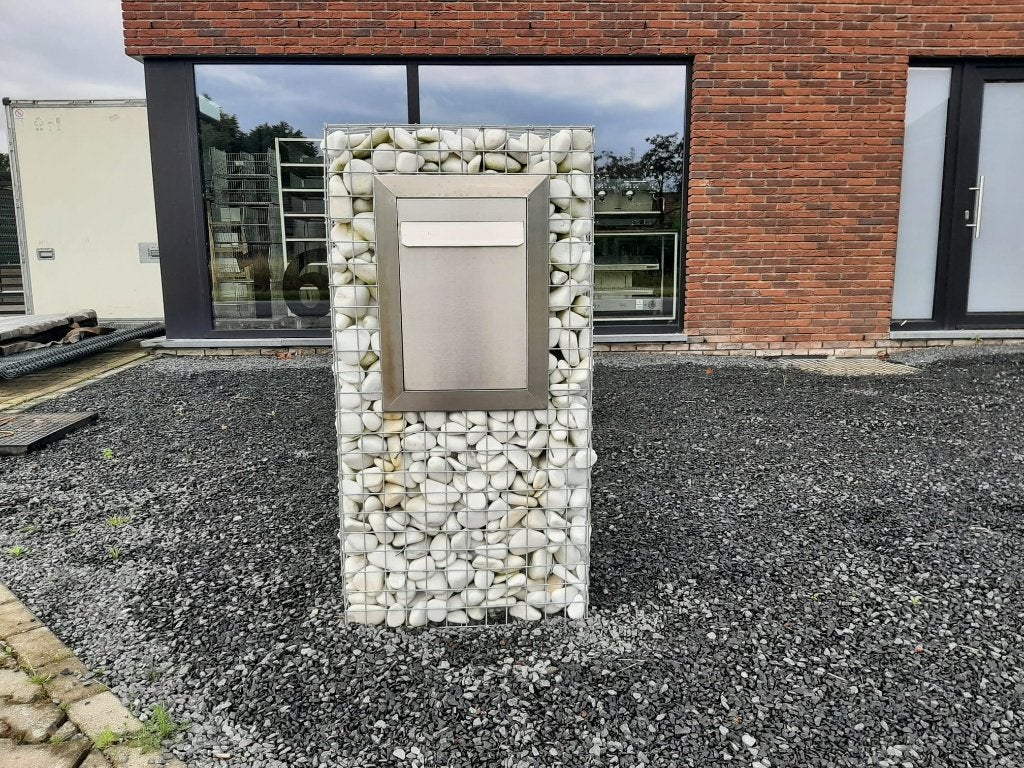 Nieuwe steenkorven, stenen brievenbus incl verz. België, Ophalen of Verzenden, Nieuw, Inox