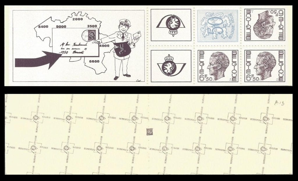 B13 postzegelboek Koning Boudewijn (met telblok), Postzegels en Munten, Verzenden, Frankeerzegel, Postfris